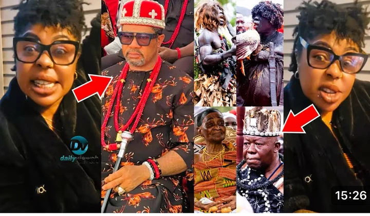 Afia Schwar Throws Shade at Sacked Igbo King of Manhyia Palace