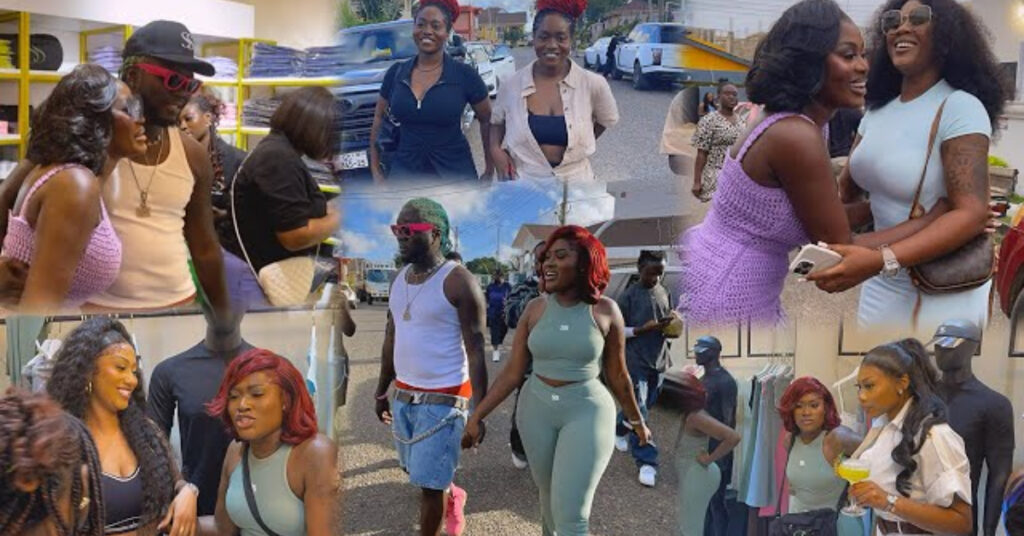 Fella Makafui's Heartfelt Welcome for Bestie Showboy at New Shop Launch