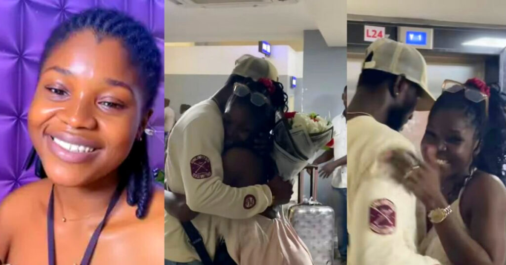 Lady meets husband for the first time 3 years after marriage.