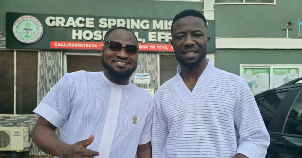 After recovering, Funny Face leaves Kwaku Manu's home and goes back to Kasoa.